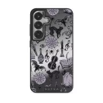 Academy - Samsung Galaxy S25 Case, Elite Mirror Dark (Magnetic) / Silver