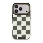 Retro Grid - iPhone 17 Pro Case, Elite Dark (MagSafe) / Gold