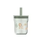 Little Dutch Children&rsquo;s Glass with Straw &acute;Safari Friends&acute; 250 ml