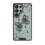 Gemini - Samsung Galaxy S25 Ultra Case, Elite Dark (Magnetic) / Gold / Turquoise