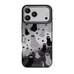 Spooky - iPhone 17 Pro Max Case, Elite Mirror Dark (MagSafe) / Silver