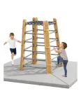 CLASSIC WORLD EDU Wooden Climbing Tower with Safety Mats Set