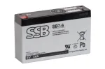 Akumuliatorius (AGM) SSB SB (7Ah, 6V, F1, VRLA)