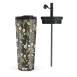 District Wildflowers - Travel Mug, 700 ml / Flap & Straw Set