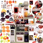 Realistic Kitchen Cooking Utensils Steam Water Sound Light ZA4666