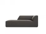 Velvet Chaise Longue Left, "Siena", 1 Seat, 93x181x69 Made in Europe
