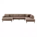 Mink&scaron;tas kampas Lido U-Sofa, 220 x 370 x 76 cm