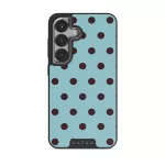 Aqua Mocha - Samsung Galaxy S25 Case, Elite Dark (Magnetic) / Silver