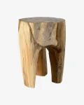 TEAK medinė taburetė, natūrali apdaila
