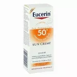 Eucerin Sun Creme SPF 50+ &ndash; itin apsauginis kremas nuo saulės ant veido, 50ml