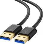 UGREEN USB Male to Male Cable, 2m USB 3.0 Type A to A Cord, 5Gbps Data Transfer Lead for Hard Drive Enclosures, Printers, Modems, Cameras and Other USB peripherals.