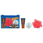 Vaiki&scaron;ki kvepalai &bdquo;Hot Wheels&ldquo; &ndash; dovanų rinkinys: du&scaron;o gelis 35 ml, vonios bomba, plovimo kempinė ir kosmetinė, 35 ml