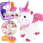 Interactive Unicorn on a Leash Walks Sings Moves Head ZA6273