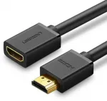 HDMI (female) - HDMI (male) cable adapter 4K 10,2Gbps 1m Black