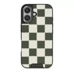 Retro Grid - iPhone 16 Case, Elite Dark (MagSafe) / Silver