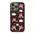 Cloud Hopping - iPhone 16 Pro Max Case, Elite Dark (MagSafe) / Silver