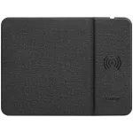 CANYON MP-W5, Mouse Mat with wireless charger, Input 5V/2A,9V2A Output 5W/7.5W/10W, 324*244*6mm, USB Type C cable length 1m, Black, 220g