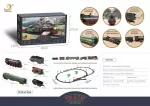 Retro train with Smoke, Sound and Lights 185x113 cm