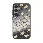 Starchaser - Samsung Galaxy S25 Plus Case, Elite Mirror Dark (Magnetic) / Silver