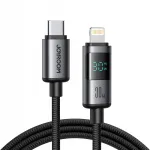 &bdquo;Joyroom&ldquo; USB-C &ndash; &bdquo;Lightning&ldquo; USB kabelis, 1,2 m, juodas (6956116721374)