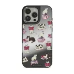 Curious Cat - iPhone 16 Pro Case, Elite Mirror Dark (MagSafe) / Gunmetal