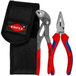 Mini pliers set, in tool belt bag, pliers set (red/black, 2 pie