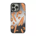 No Crumbs - iPhone 16 Pro Case, Elite Mirror Dark (MagSafe) / Silver