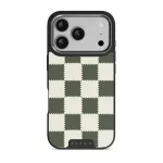 Retro Grid - iPhone 17 Pro Case, Elite Dark (MagSafe) / Gunmetal