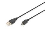 Connection cable USB A / miniUSB B M/M 1 m black