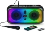 BIGBEN PARTY LUMINOUS LOUDSPEAKER AND MICROPHONE WITH BT 200W USB SD AUX CABLE PARTYBTHPLH