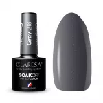 CLARESA_Soak Off UV/LED pilkos spalvos hibridinis lakas 218, 5 g