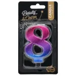 Cake Candle topper Number 8