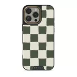 Retro Grid - iPhone 16 Pro Case, Elite Dark (MagSafe) / Gold