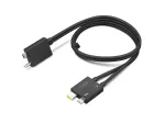 Lenovo ThinkPad Thunderbolt 4 WorkStation Dock Split Cable 4X91K16970 Black, 0.7 m