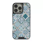Tropical Oasis - Ornament iPhone 16 Pro Case, Elite Dark (MagSafe) / Silver