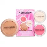 Makeup Revolution Party Glow Face Powder Trio - D&aacute;rkov&aacute; sada