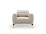 Velvet Armchair, "Lazio", 1 Seat, 87x85x85 Made in Europe