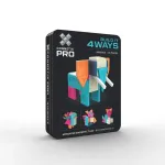 Magnetinis konstruktorius CONNETIX PRO &bdquo;Build It 4 Ways Animals Pack&ldquo;, 30 dalių