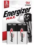 Baterija &ndash; &bdquo;Energizer Max&ldquo; 9 V, 2 vnt. rinkinys