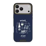 Wine & Dine - iPhone 17 Pro Max Case, Elite Dark (MagSafe) / Gold