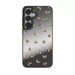 Honeycomb - Samsung Galaxy S25 Case, Elite Mirror Dark (Magnetic) / Gunmetal