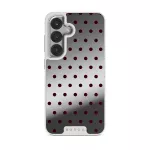 Red Velvet - Samsung Galaxy S25 Case, Elite Mirror Light (Magnetic) / Silver
