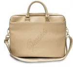 PU Saffiano Vintage Scrip Computer Bag 15/16" Light Gold