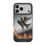 Fire Is Catching - iPhone 17 Pro Max Case, Elite Mirror Dark (MagSafe) / Silver