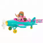 Barbie Chelsea Doll You Can Be A Pilot With Airplane And Dog HTK38 MATTEL