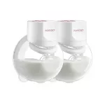 &bdquo;Momcozy S12 Pro Quick White&ldquo; dvigubas rinkinys | Ausinių tipo krūties siurblys | Bevielis, dvigubas, baltos spalvos