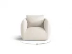 Armchair, "Nimes", 1 Seat, 95.5x87x80 Made in Europe