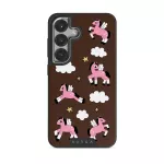 Cloud Hopping - Samsung Galaxy S25 Plus Case, Elite Dark (Magnetic) / Silver
