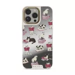 Curious Cat - iPhone 16 Pro Max Case, Elite Mirror Light (MagSafe) / Gold