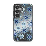Blue Gaze - Samsung Galaxy S25 Plus Case, Elite Mirror Dark (Magnetic) / Silver